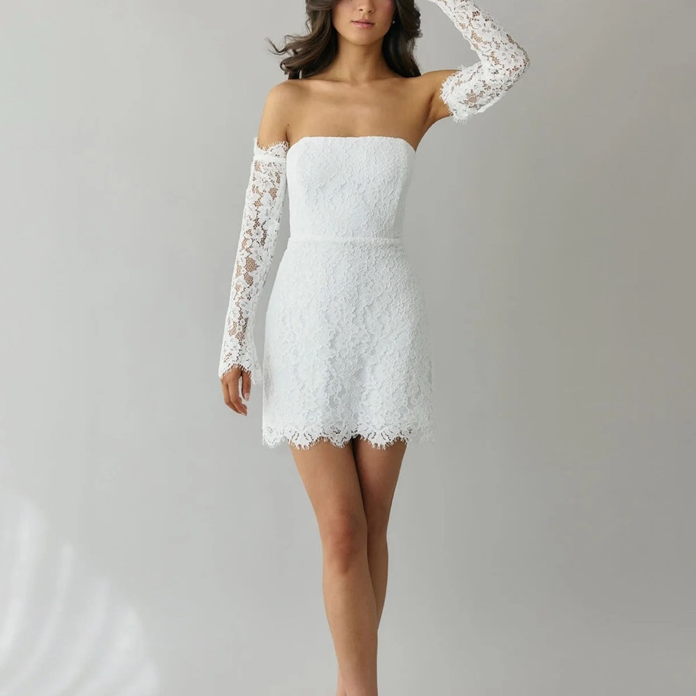 Park & Fifth Miniford White Lace Mini Dress